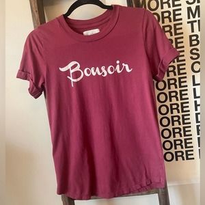 EUC Anthropologie Sol Angeles Bonsoir Graphic Tee